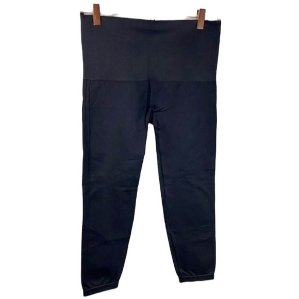 Spanx Black Stretch Cropped Leggings 1X